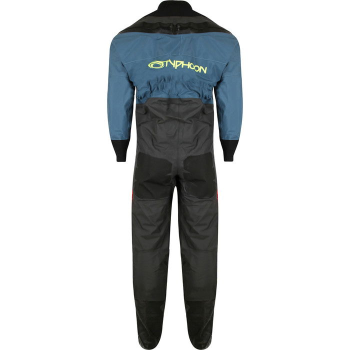 2024 Typhoon Hypercurve 4 Back Zip Drysuit with Socks 100170 - Teal / Grey